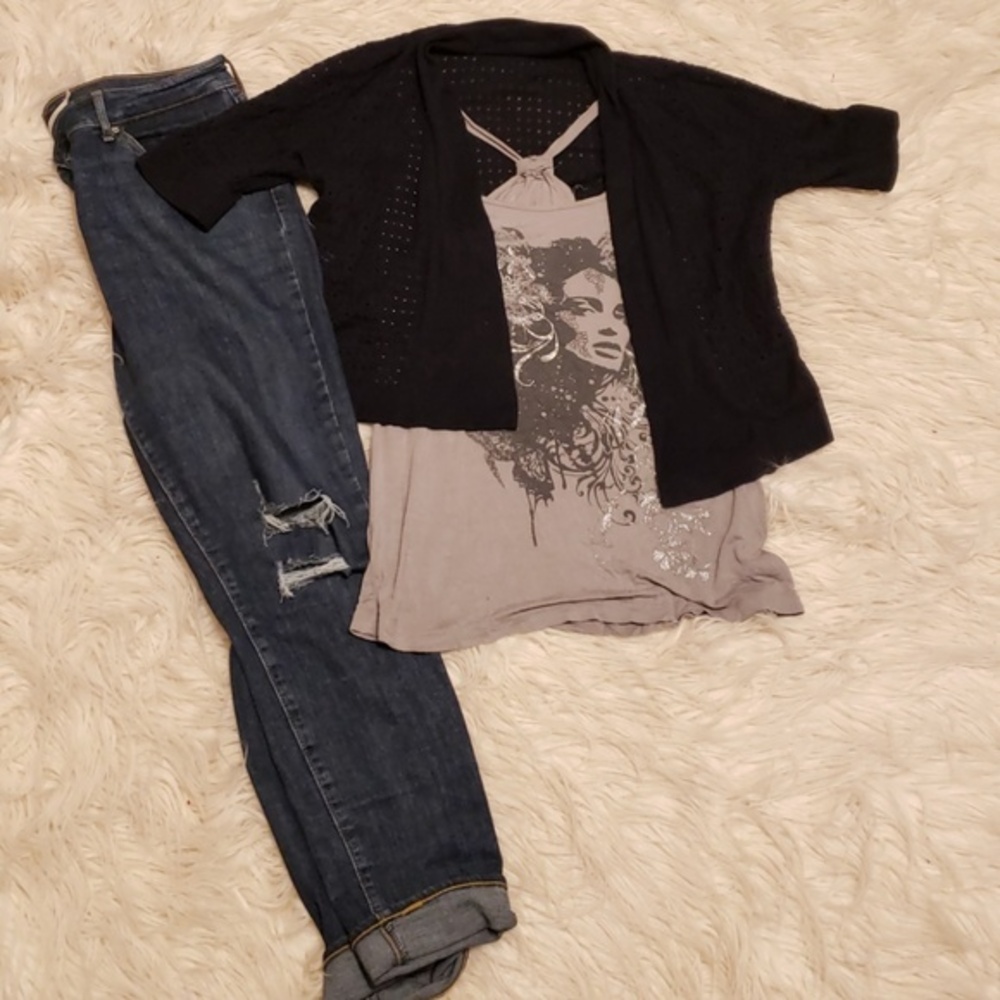 Dark navy cardigan